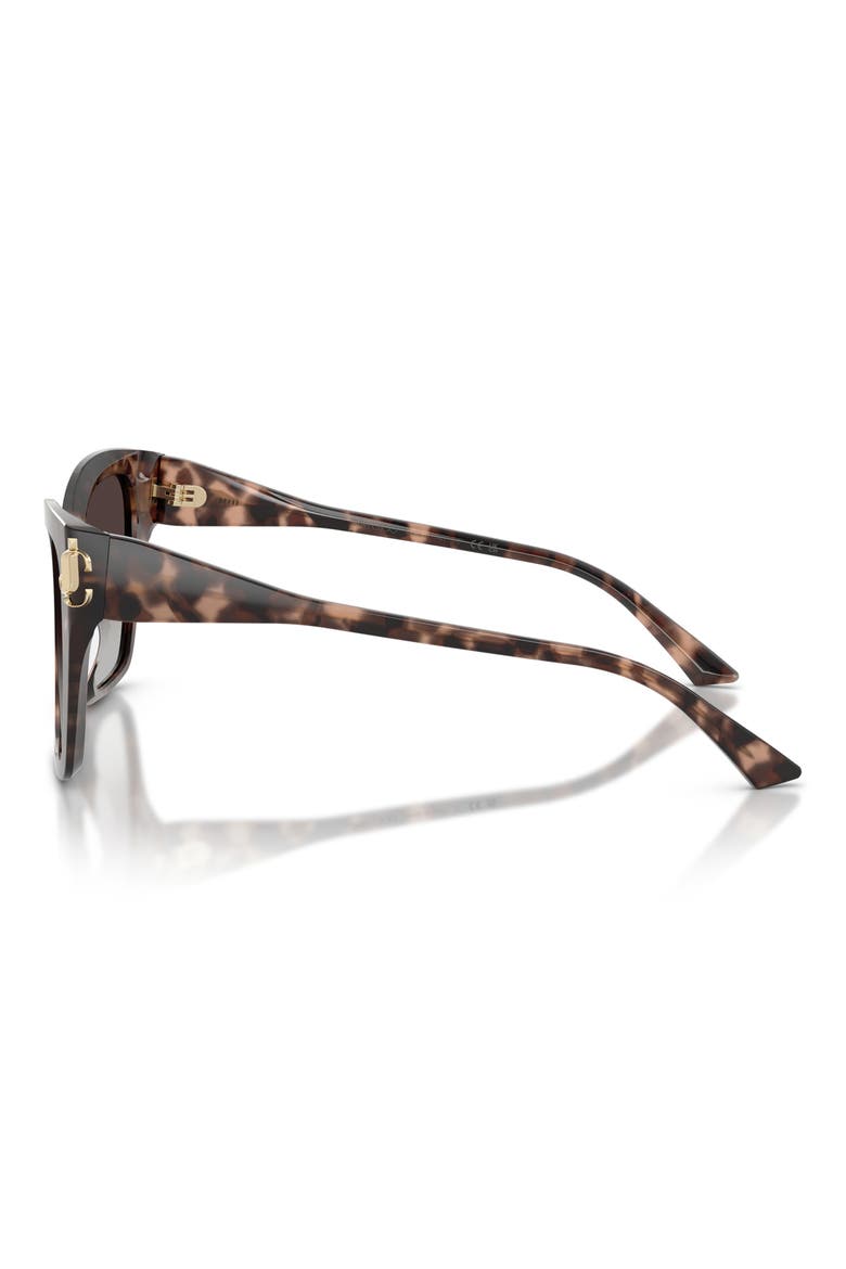 54mm Gradient Square Sunglasses, Alternate, color, PINK HAVANA / GREY GRADIENT