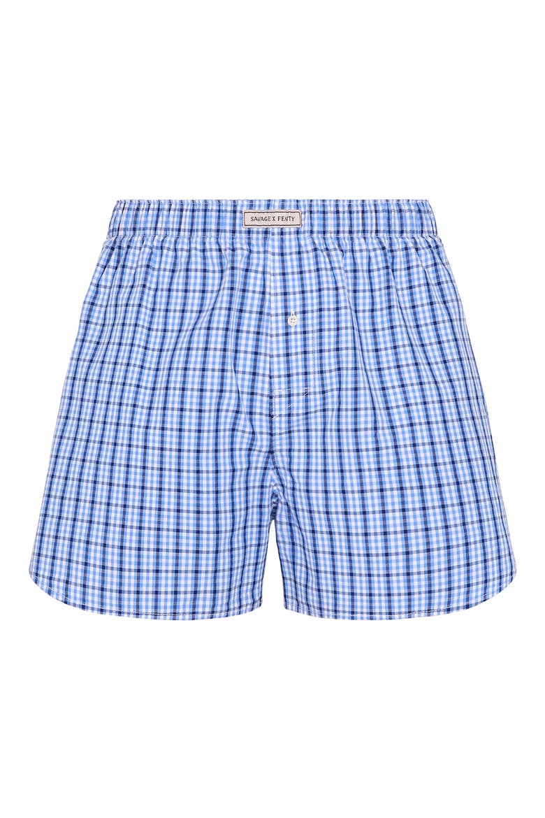 Kickback Casuals Pajama Boxers, Alternate, color, SKYLINE BLUE PLAID BEHAVIOR