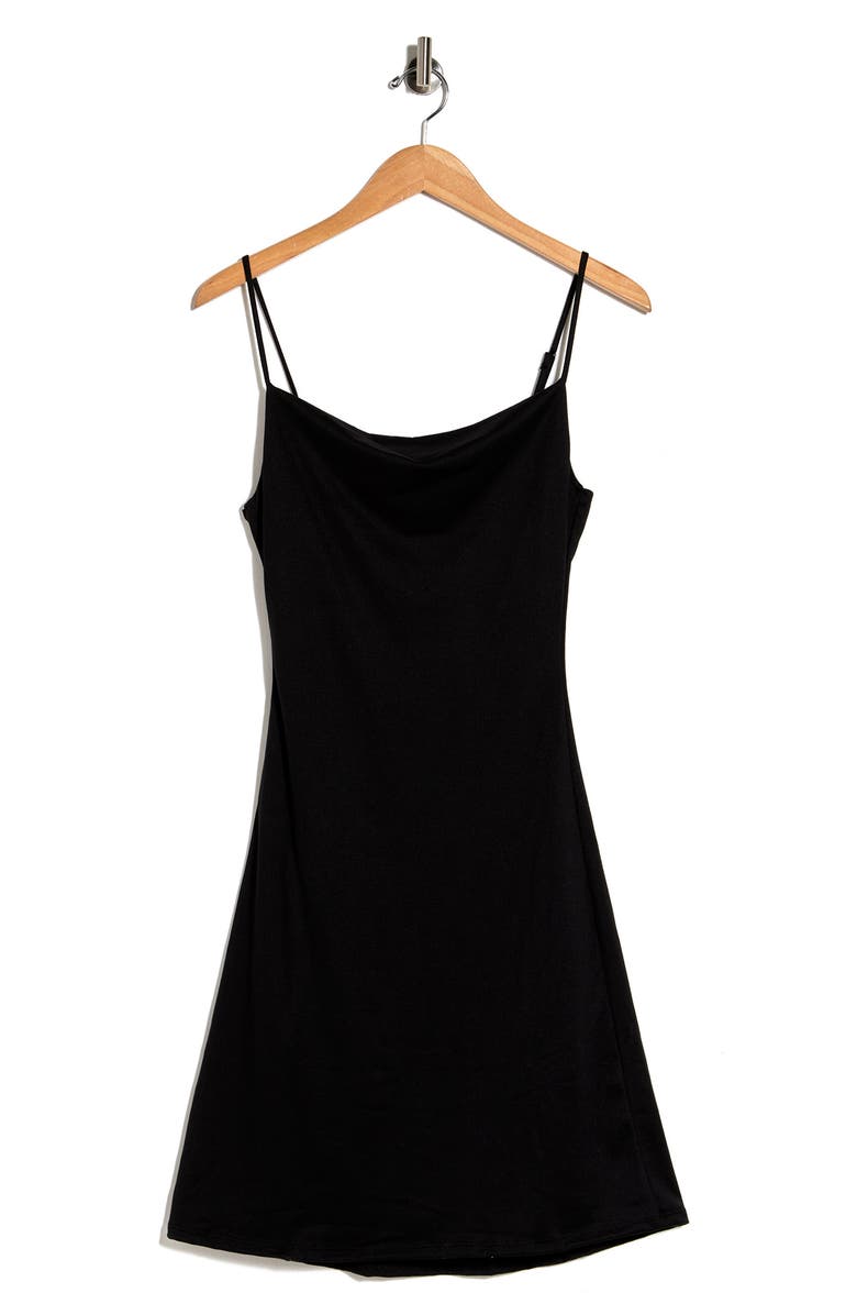 Velvet Torch Drape Neck Slip Dress, Alternate, color,