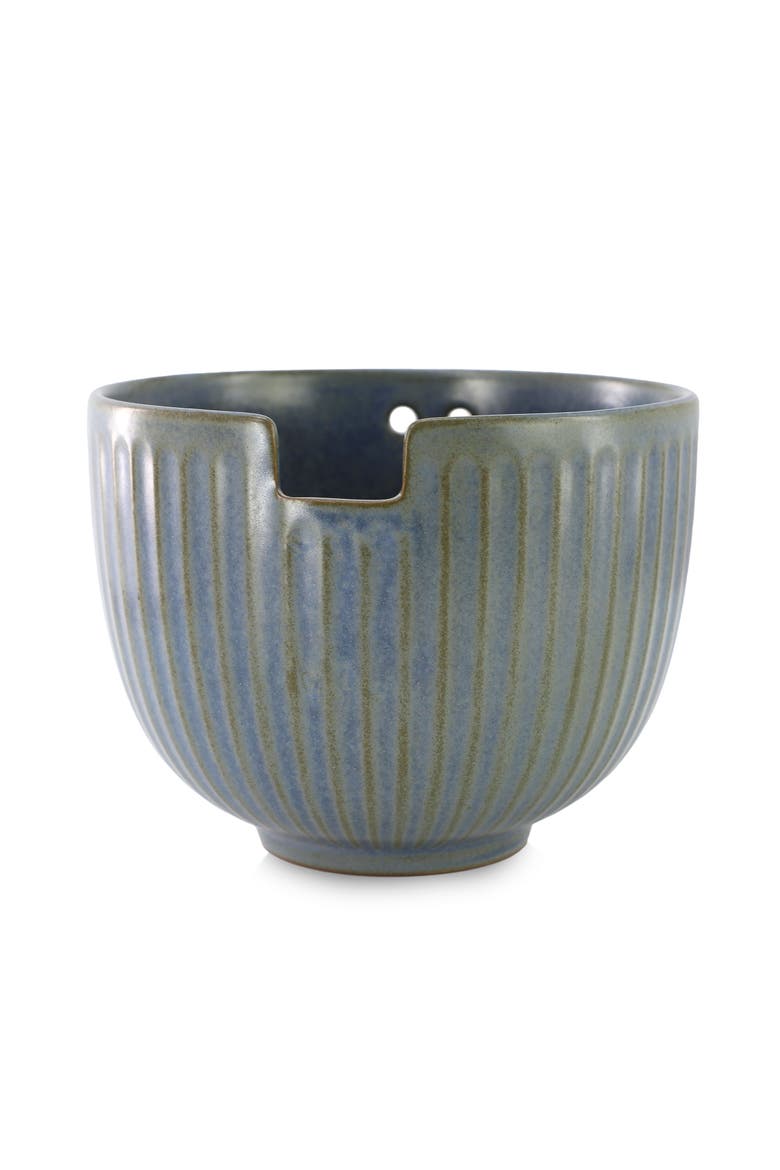 Stoneware Noodle Bowl with Chopsticks, Alternate, color, Blue
