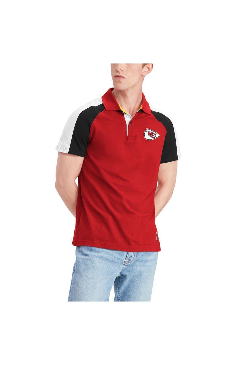 Tommy Hilfiger Men's Tommy Hilfiger Red/White Kansas City Chiefs Holden Raglan Polo, Alternate, color, 
