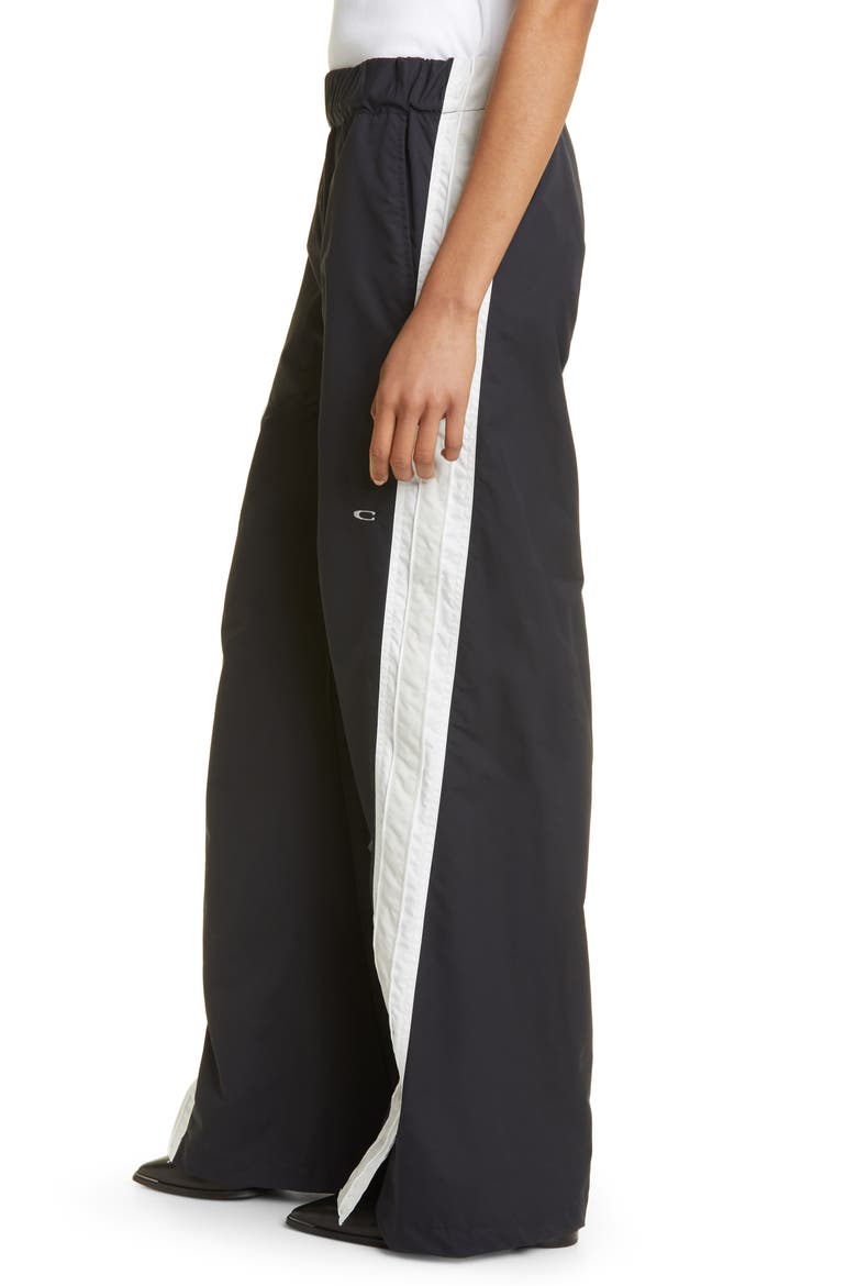 Jitsu Logo Embroidered Nylon Track Pants, Alternate, color, BLACK