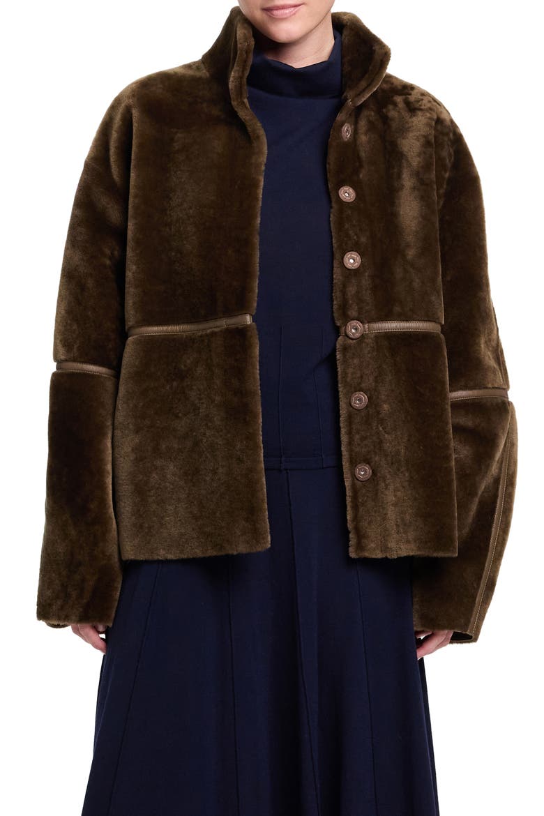 Big Sky Leather Coat, Main, color, KANGAROO