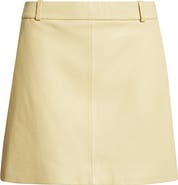 FRAME The Leather Miniskirt