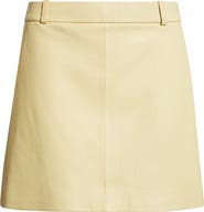 FRAME The Leather Miniskirt