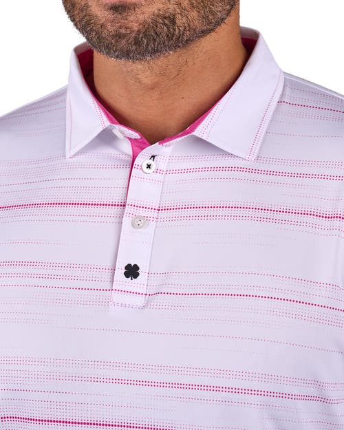Black Clover Dots Polo In Pink