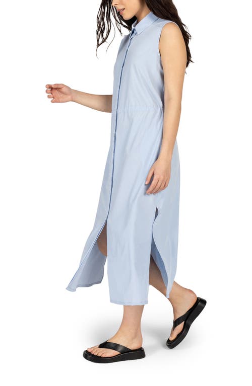 Kyodan Sleeveless Four-way Stretch Midi Dress In Blue