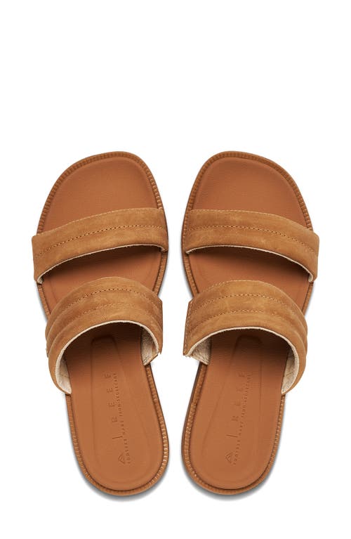 Reef Lofty Lux Hi Platform Slide Sandal In Brown