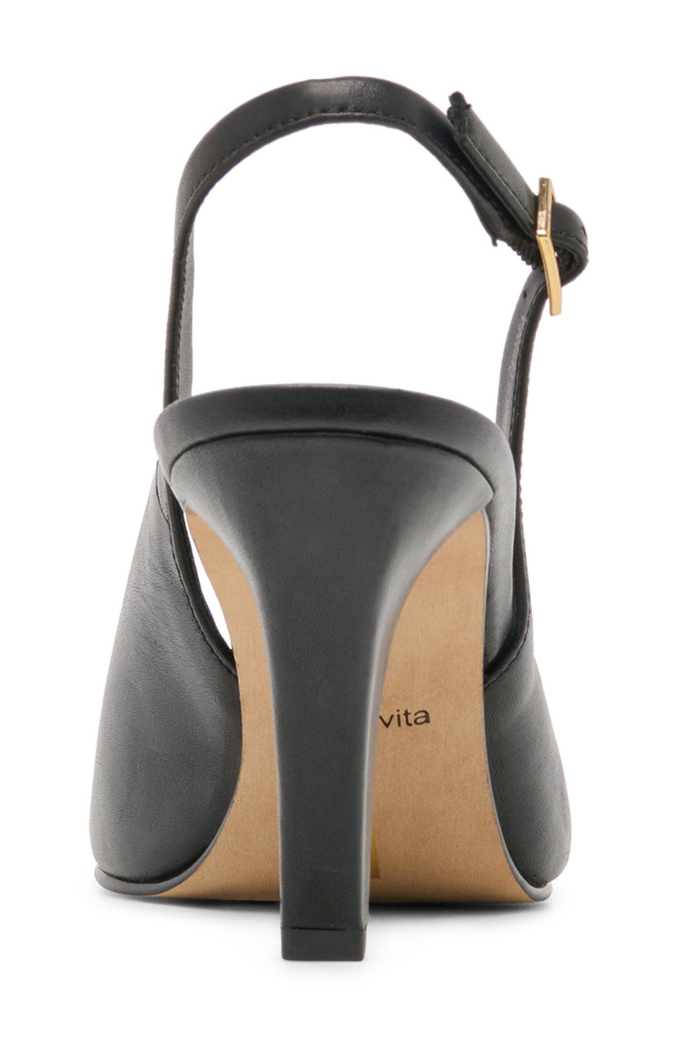 Gessia Slingback Pump, Alternate, color, BLACK LEATHER