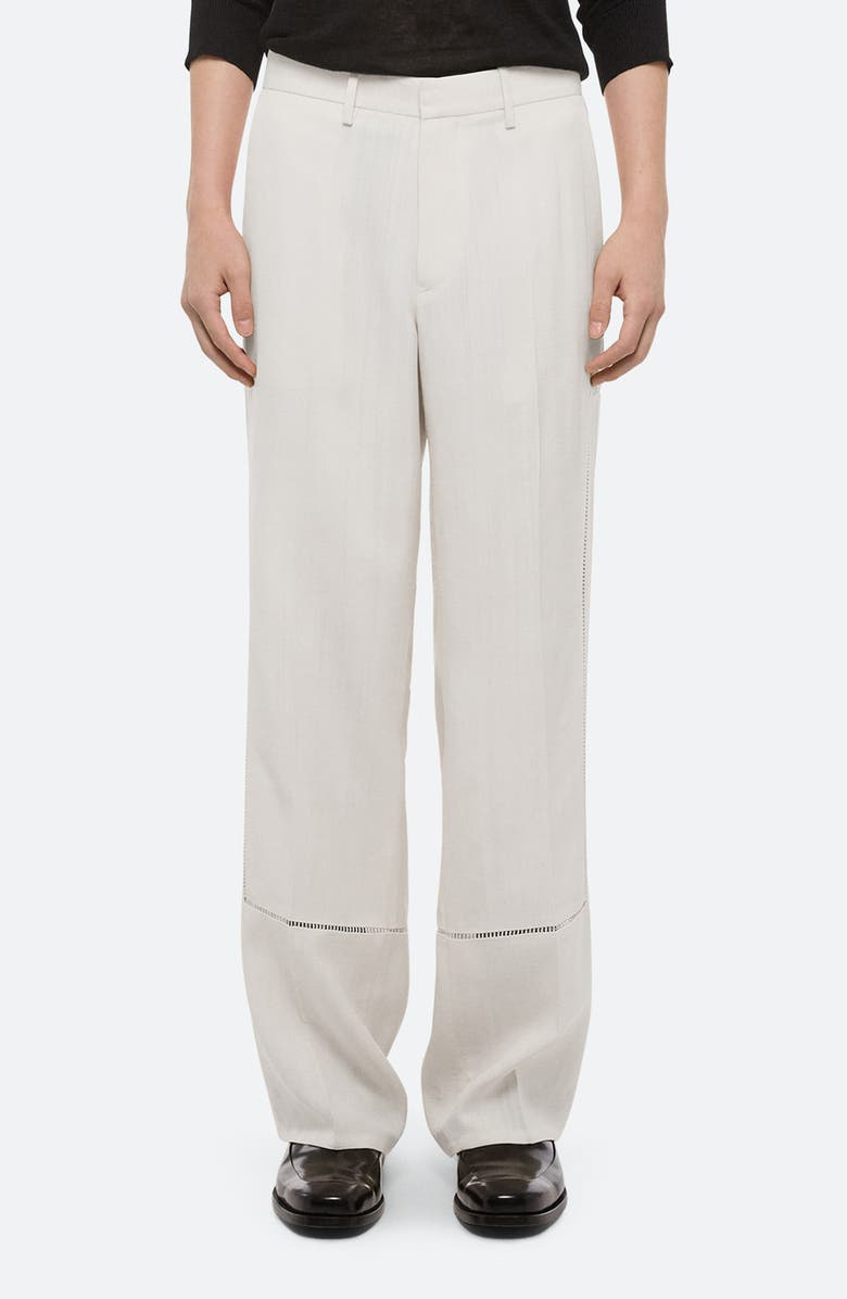 Helmut Lang Border Relaxed Fit Slub Viscose Carpenter Pants, Main, color, 