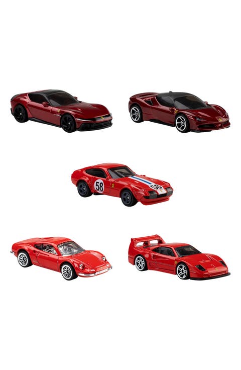 5-Pack Ferrari Toy Vehicles