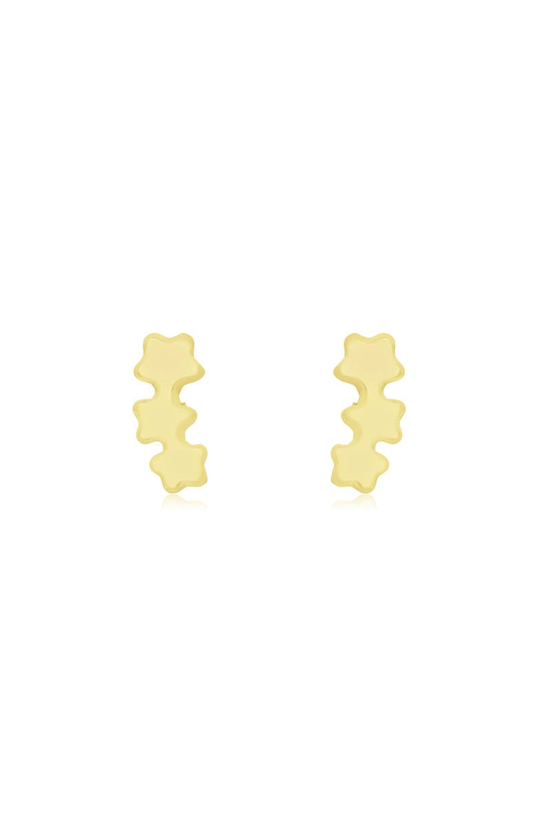 The Lovery Fine Jewelry Baby Shooting Star Screw Back Stud Earrings, Alternate, color, Yellow Gold