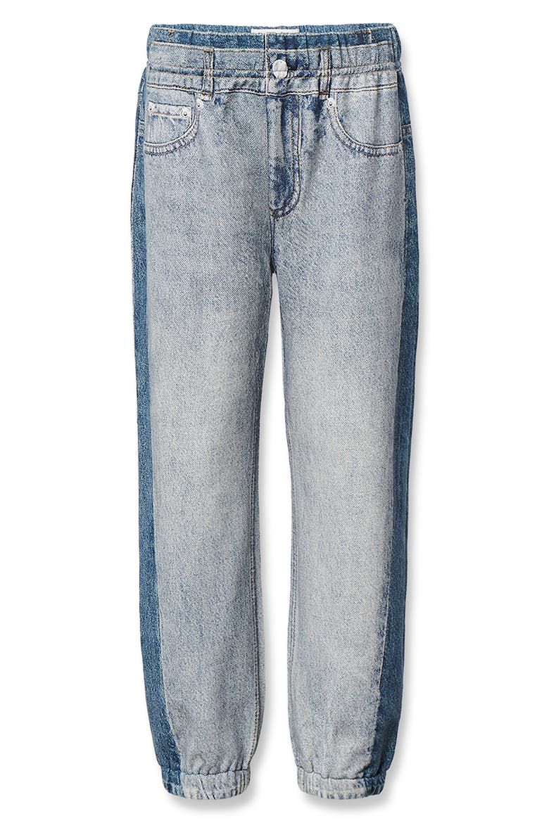 Kids' Mini rb Miramar Two-Tone Faux Denim Joggers, Main, color, SPLIN