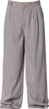 mnml Pleated Wide Leg Cotton Pants