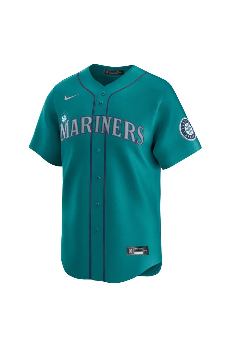 Men's Nike Cal Raleigh Teal Seattle Mariners Alternate Limited Jersey, Alternate, color, Teal