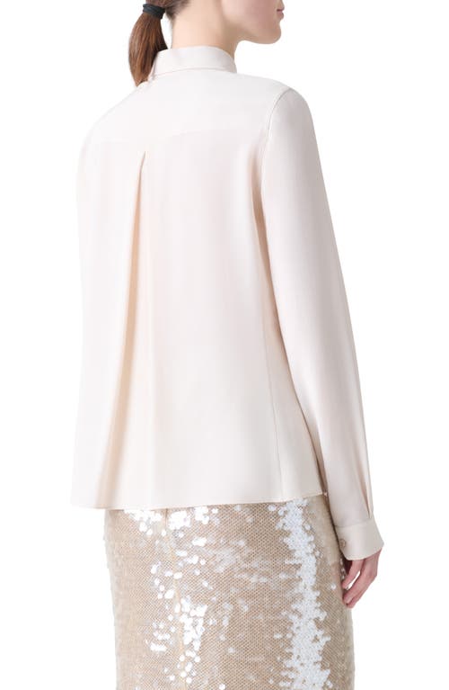 Akris Embellished Silk Crepe Button-up Shirt