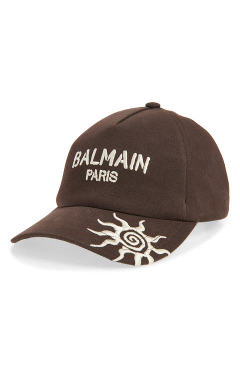 Paris Embroidered Cotton Twill Baseball Cap