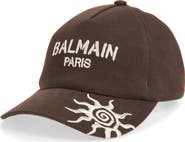 Balmain Paris Embroidered Cotton Twill Baseball Cap
