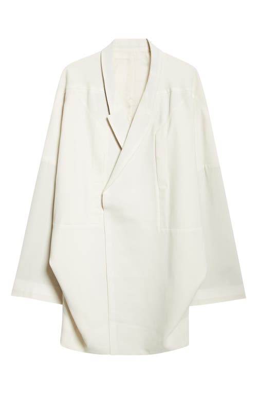 Rick Owens Arrowhead Oversize Virgin Wool Jacket In Dinge