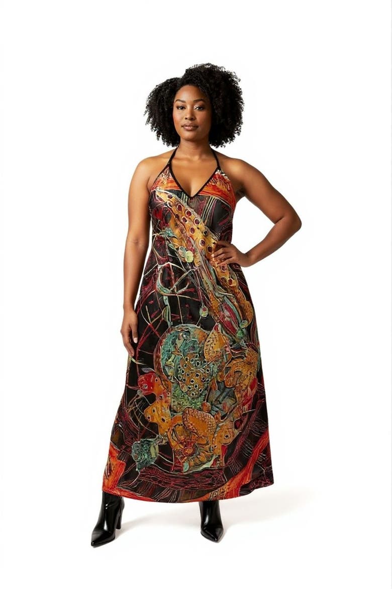 Energy Muse Dress, Alternate, color, Multicolor