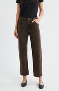 FRAME The Hang High Waist Ankle Straight Leg Jeans
