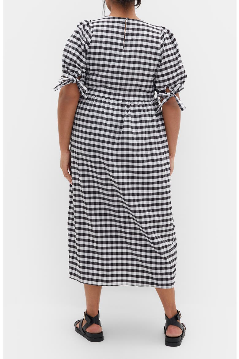 Valley Check Maxi Dress, Alternate, color, BLACK GINGHAM