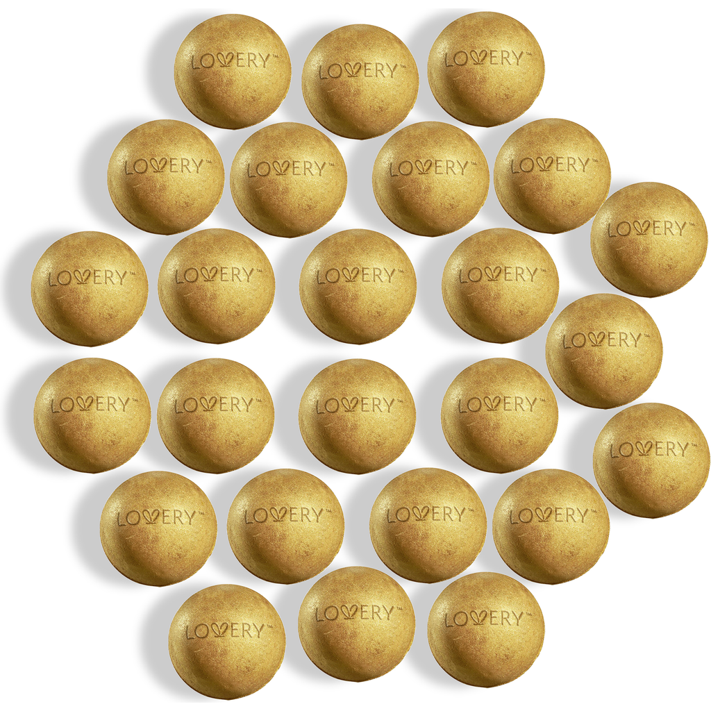 Lovery 24K Gold Bath Bombs Christmas Treats - Stocking Stuffers Spa Bubble Bombs in 25Pc  product