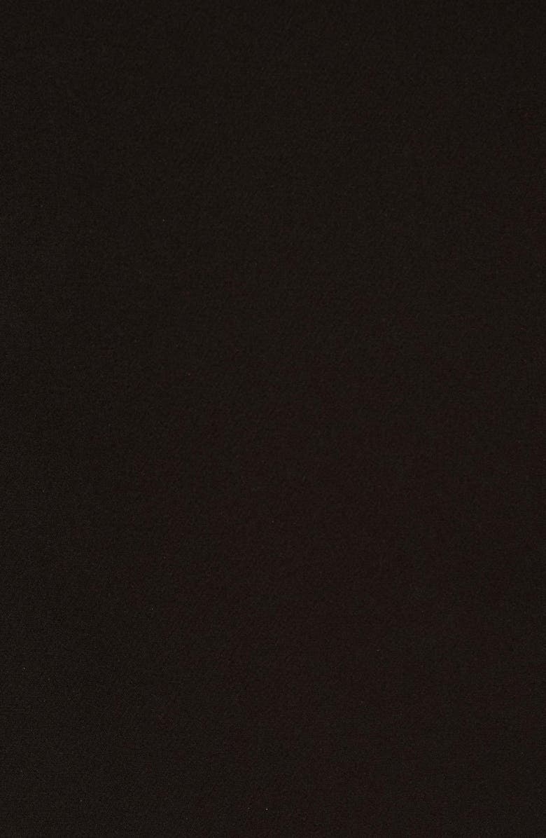 Aidan Mattox Bonded Crepe Gown, Alternate, color, Black