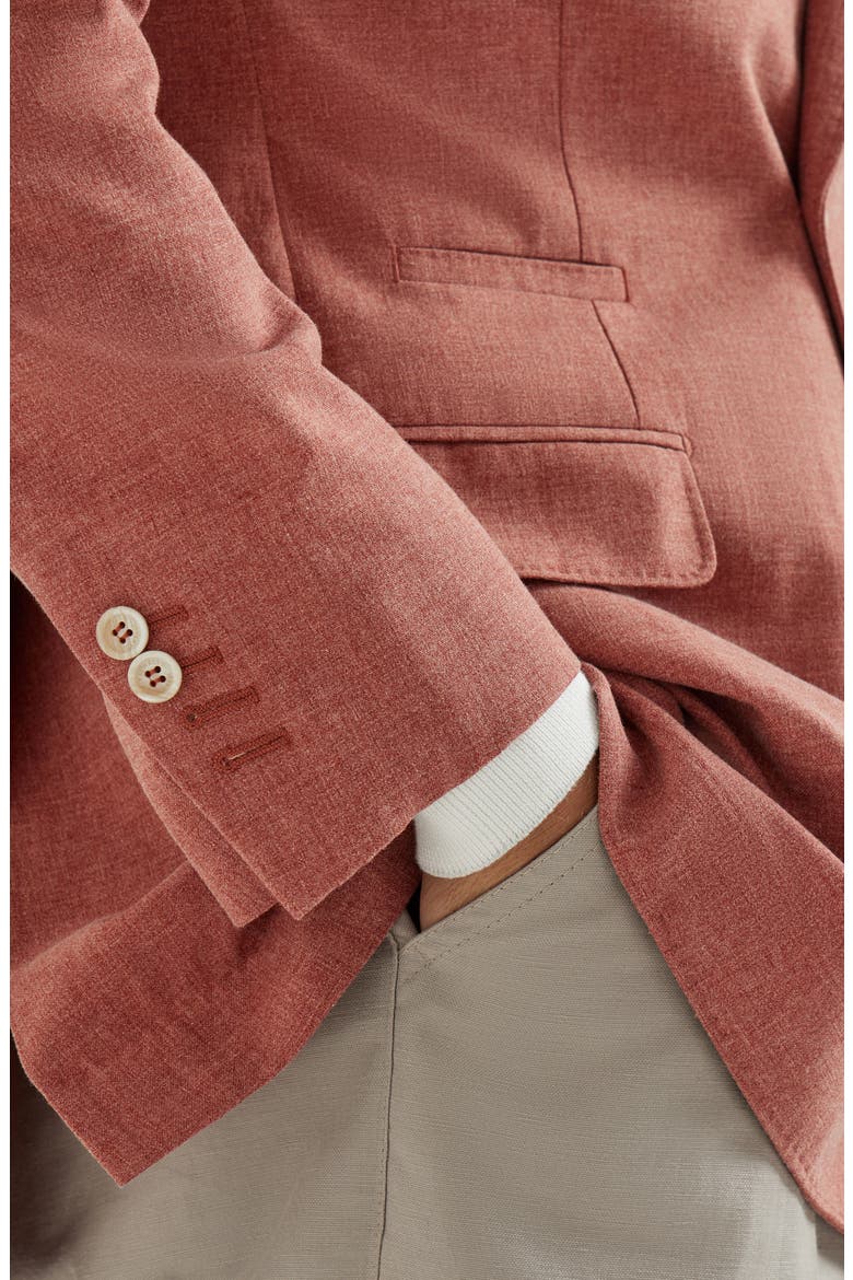 One-and-a-half breasted blazer, Alternate, color, Orange