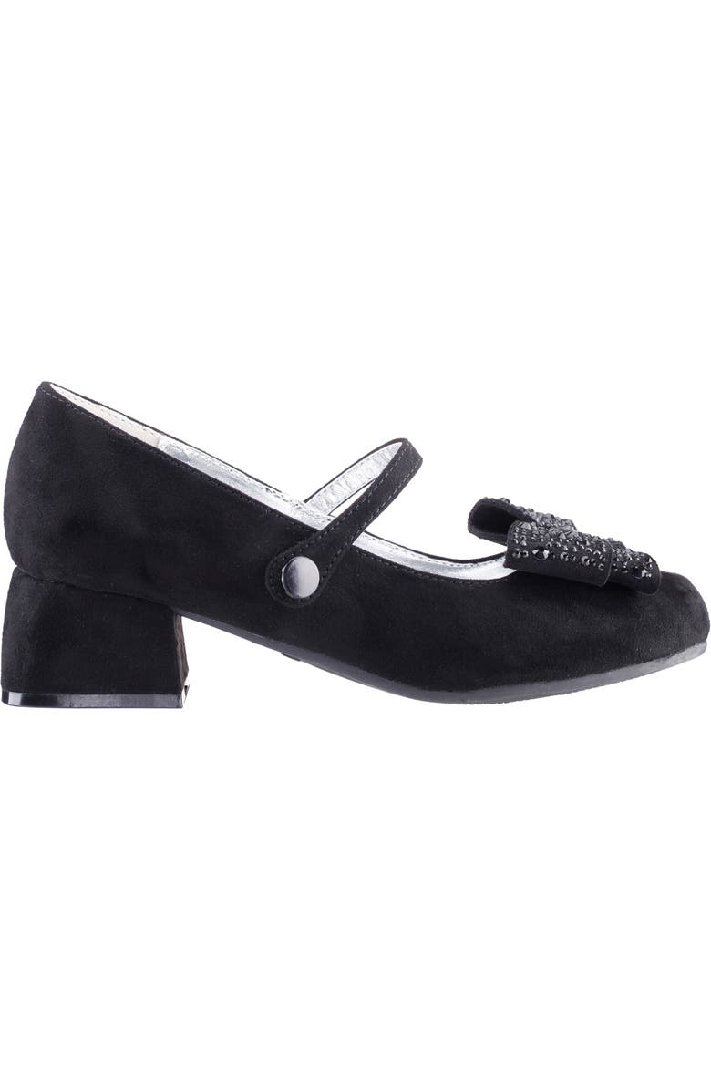 Nina Kids' Nole Mary Jane Pump, Alternate, color, Black Microsuede