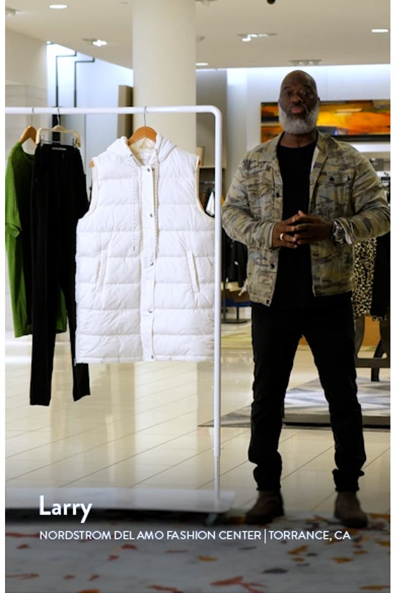 Long Hooded Puffer Vest (Women) | Nordstrom