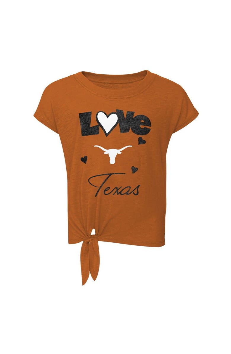 Outerstuff Preschool & Toddler Texas Orange/Black Texas Longhorns Forever Love T-Shirt & Leggings Set, Alternate, color, 