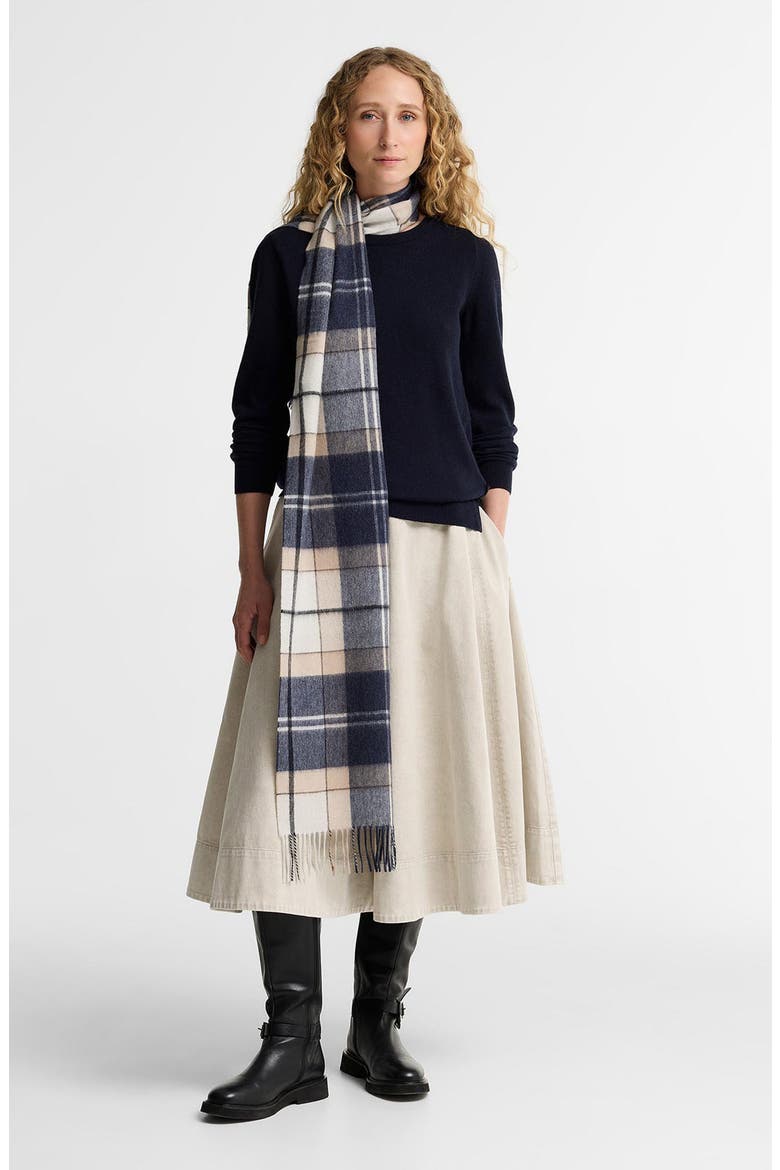 Tartan Cashmere Scarf, Main, color, LT BIRCHWOOD DRESS TARTAN