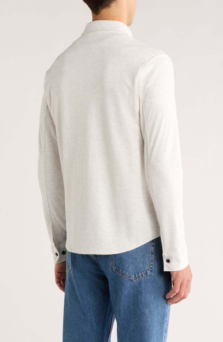 7 Diamonds Generation Herringbone Stretch Button-Up Shirt, Alternate, color, Ecru