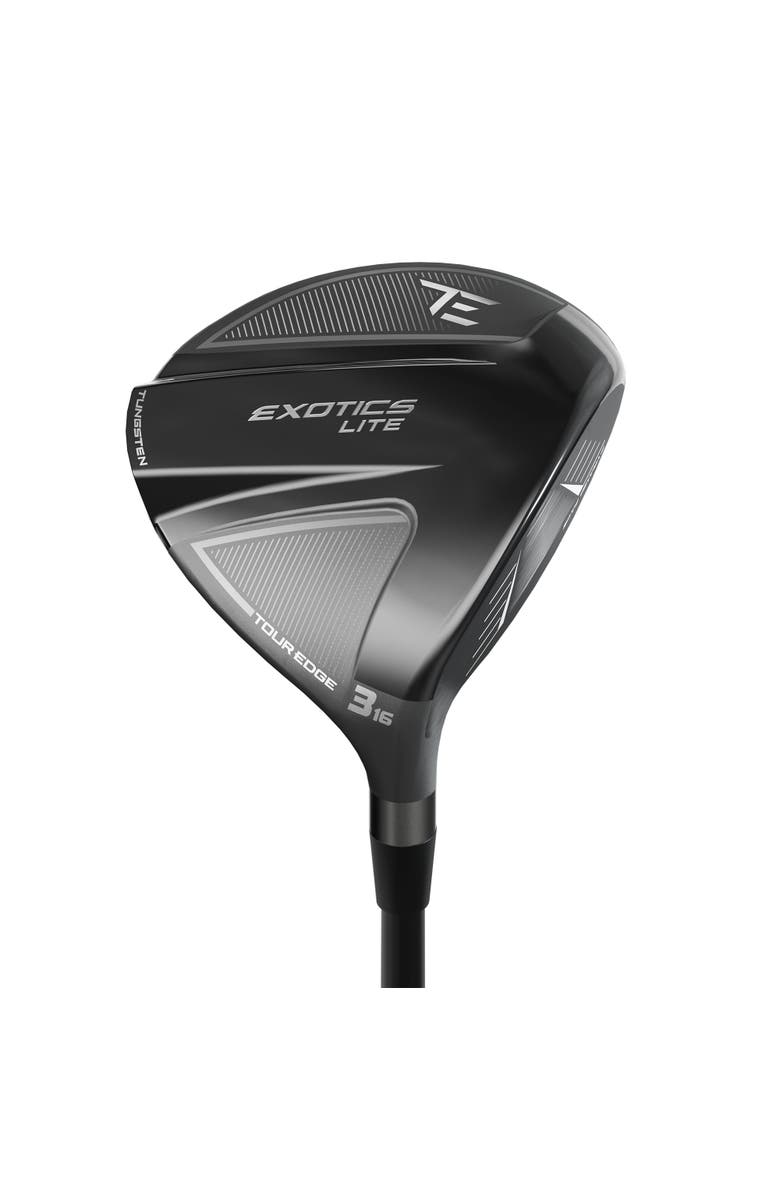 Tour Edge Exotics Lite Right Hand Womens Fairway Woods - 7 / Ventus White/Blk / Ladies, Main, color, Black