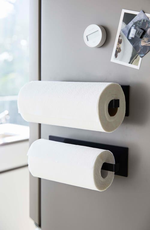 Yamazaki Magnetic Paper Towel Holder In Black