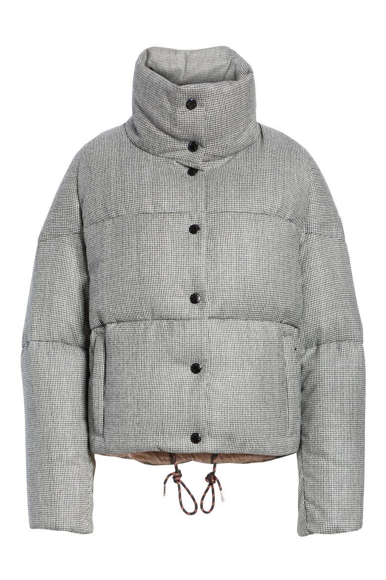 Cer Wool Down Puffer Jacket, Alternate, color, BLACK