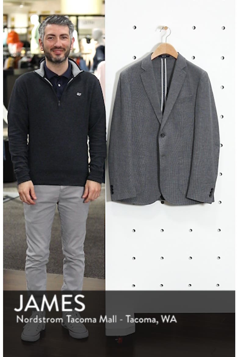 Extra Slim Fit Mélange Cotton & Linen Sport Coat video