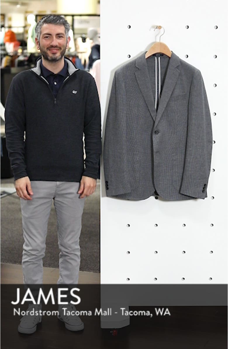 Extra Slim Fit Mélange Cotton & Linen Sport Coat, sales video thumbnail