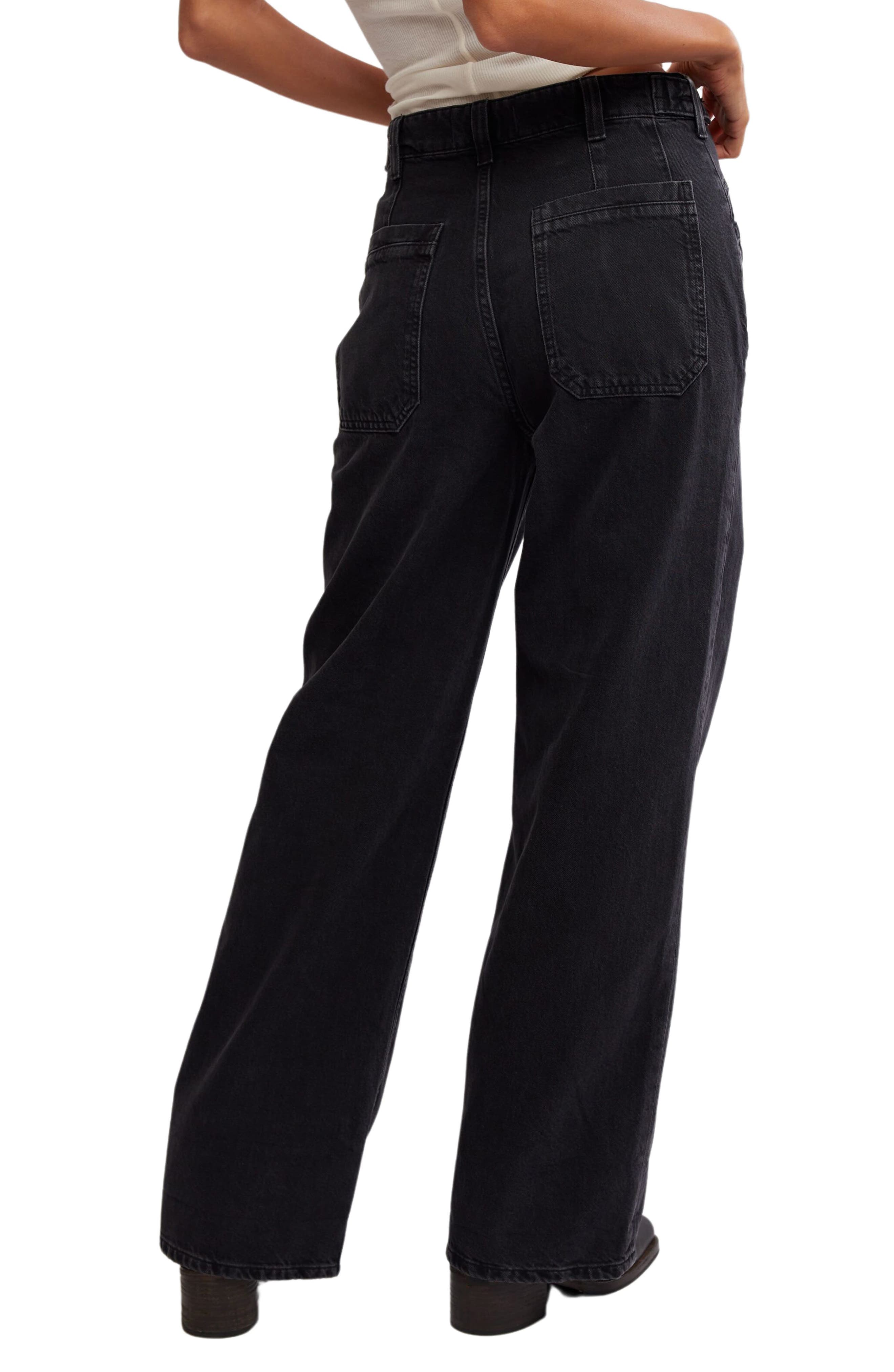 Free People We the Free Palmer Cuffed Baggy Jeans (Women) | Nordstrom
