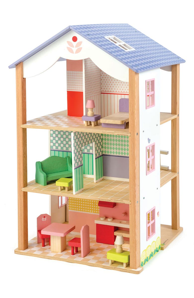 Tender Leaf Toys Bluebird Villa Dollhouse, Alternate, color,