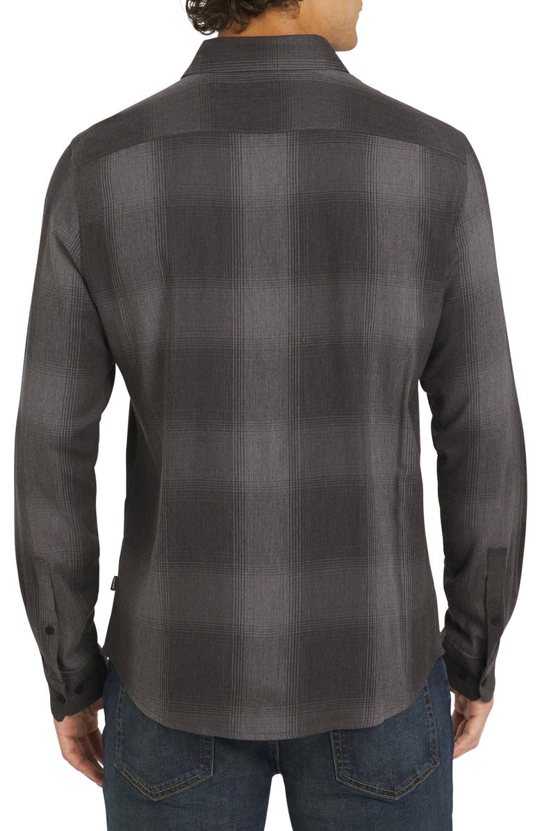 DKNY SPORTSWEAR Plaid Button-Up Shirt, Alternate, color, Black