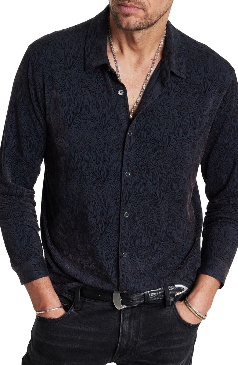 John Varvatos Veneto Regular Fit Stretch Button-Up Shirt, Alternate, color,