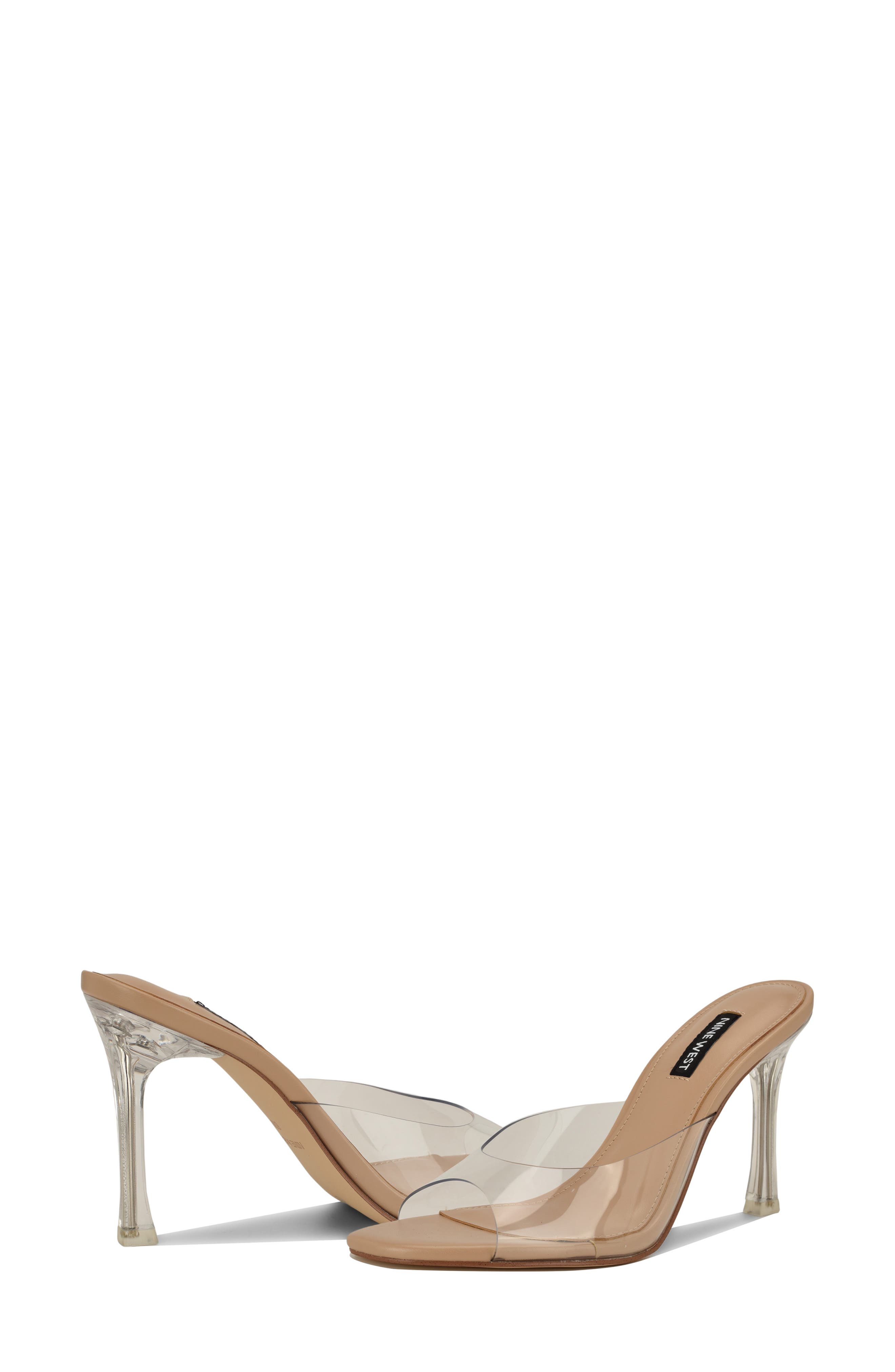 Nine West Kisco Slide Sandal, Alternate, color, Clear