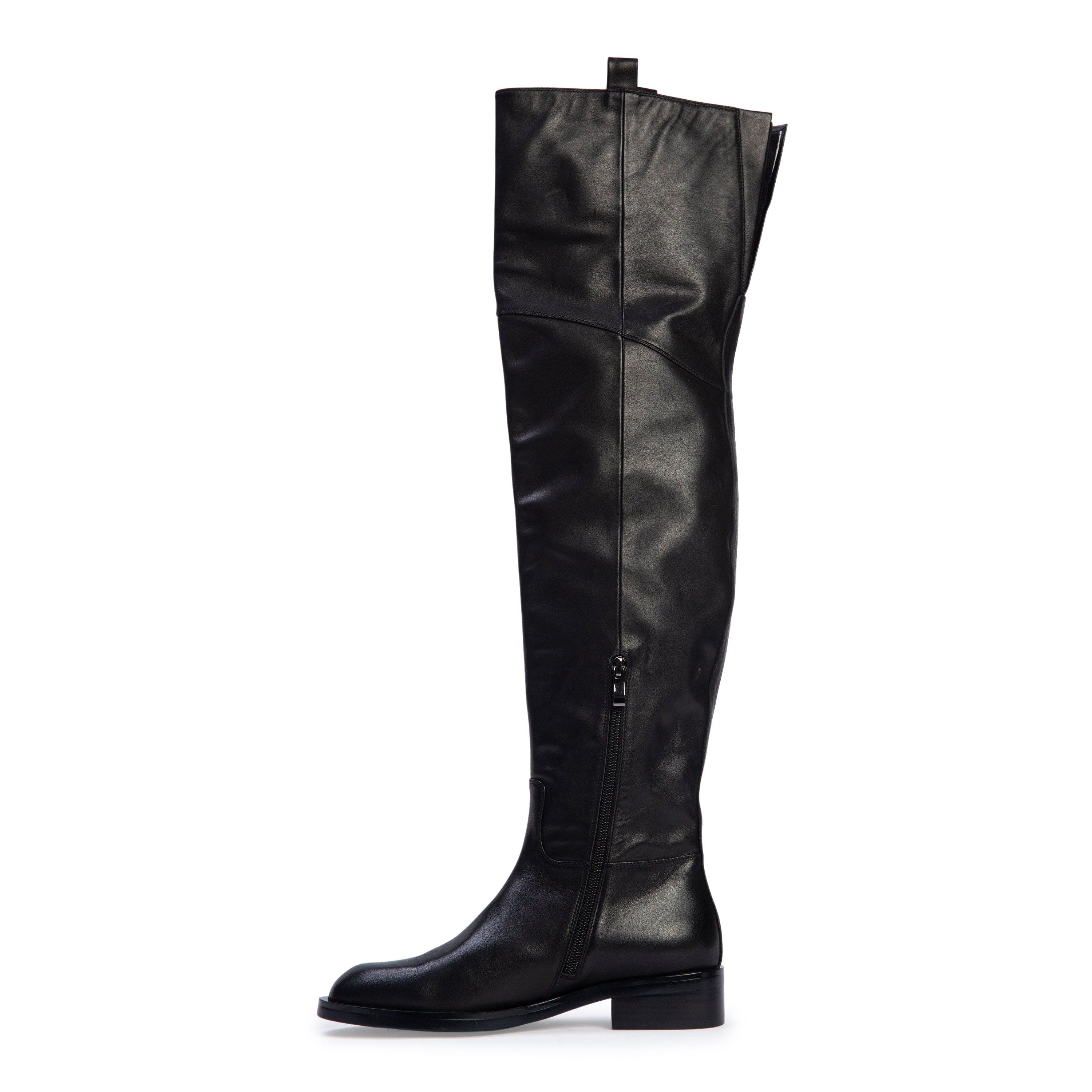 Piper Boot, Alternate, color, Black Leather