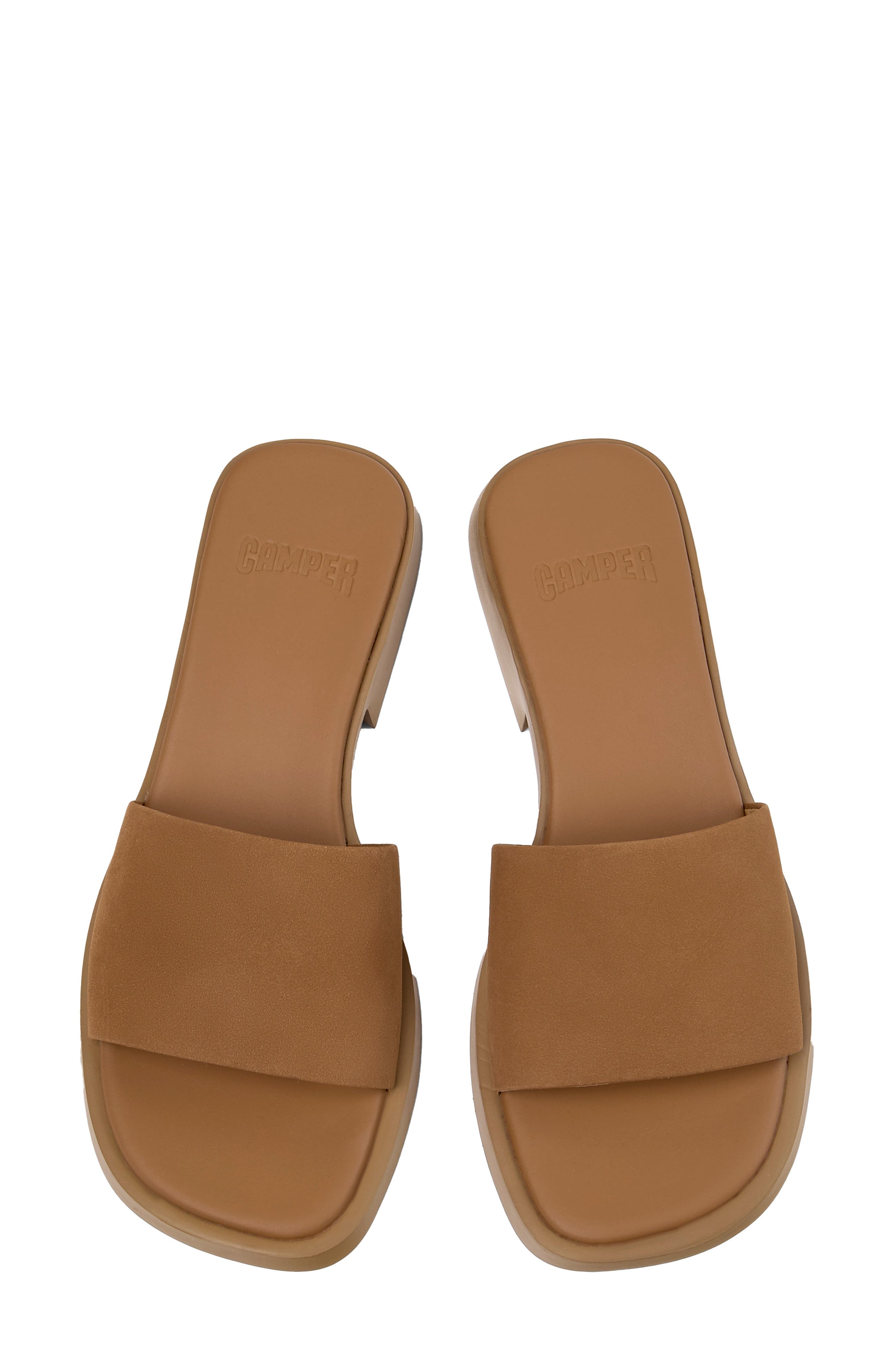 Camper Dana Slide Sandal, Alternate, color, Medium Brown