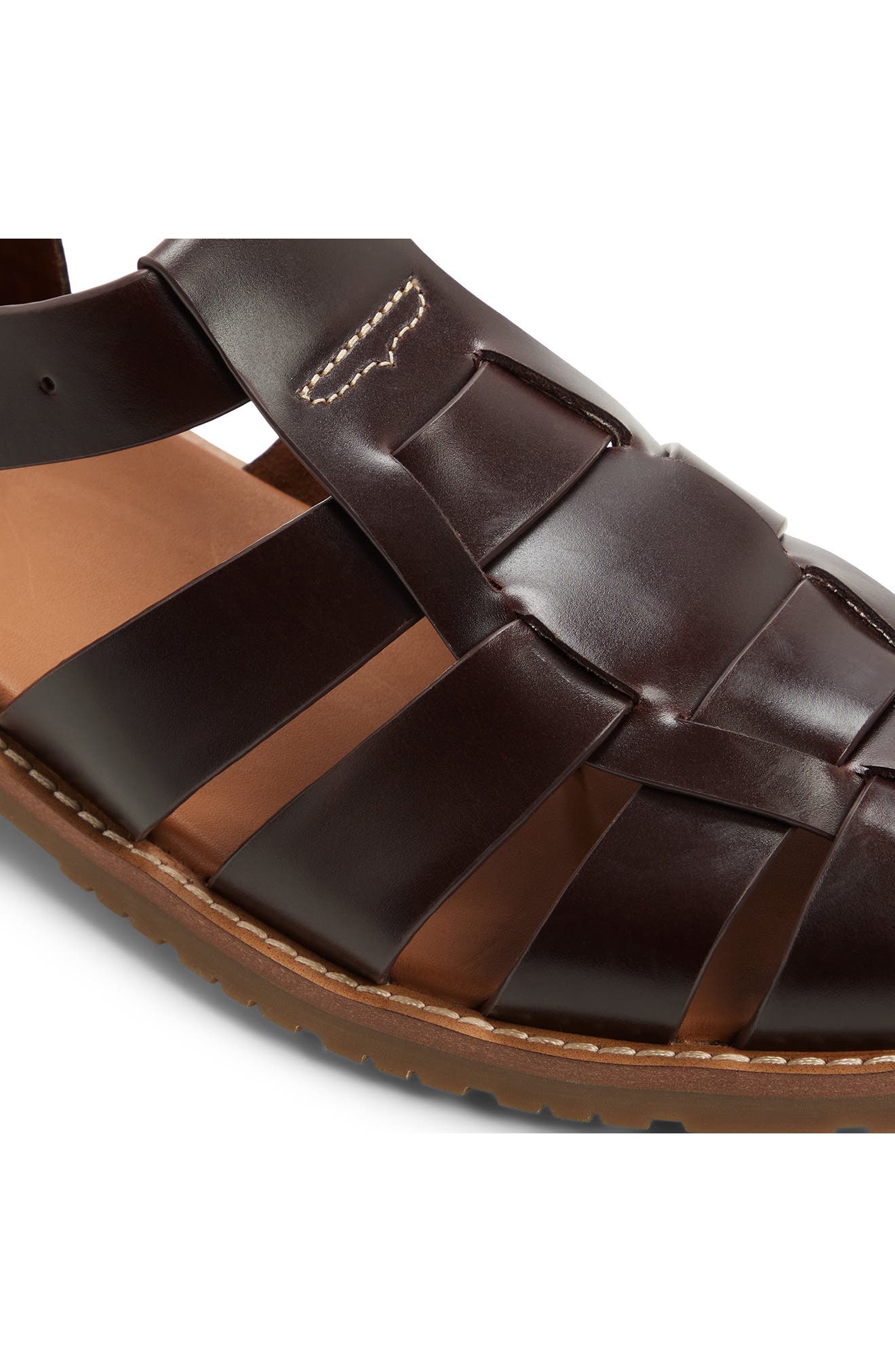 Reed Fisherman Sandal, Alternate, color, BROWN