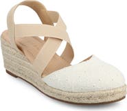 Journee Collection Ashlee Espadrille Wedge Pump - Extra Wide Width Available