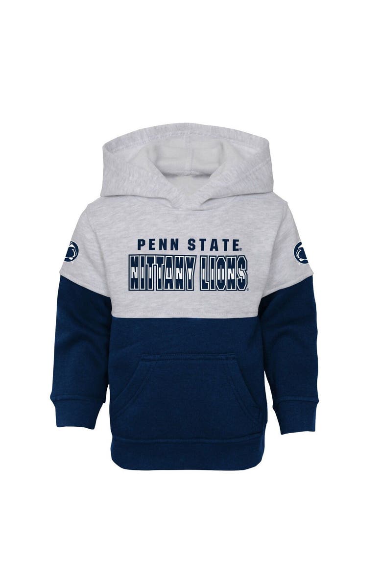 Outerstuff Infant Heather Gray/Navy Penn State Nittany Lions Playmaker Pullover Hoodie & Pants Set, Alternate, color, 