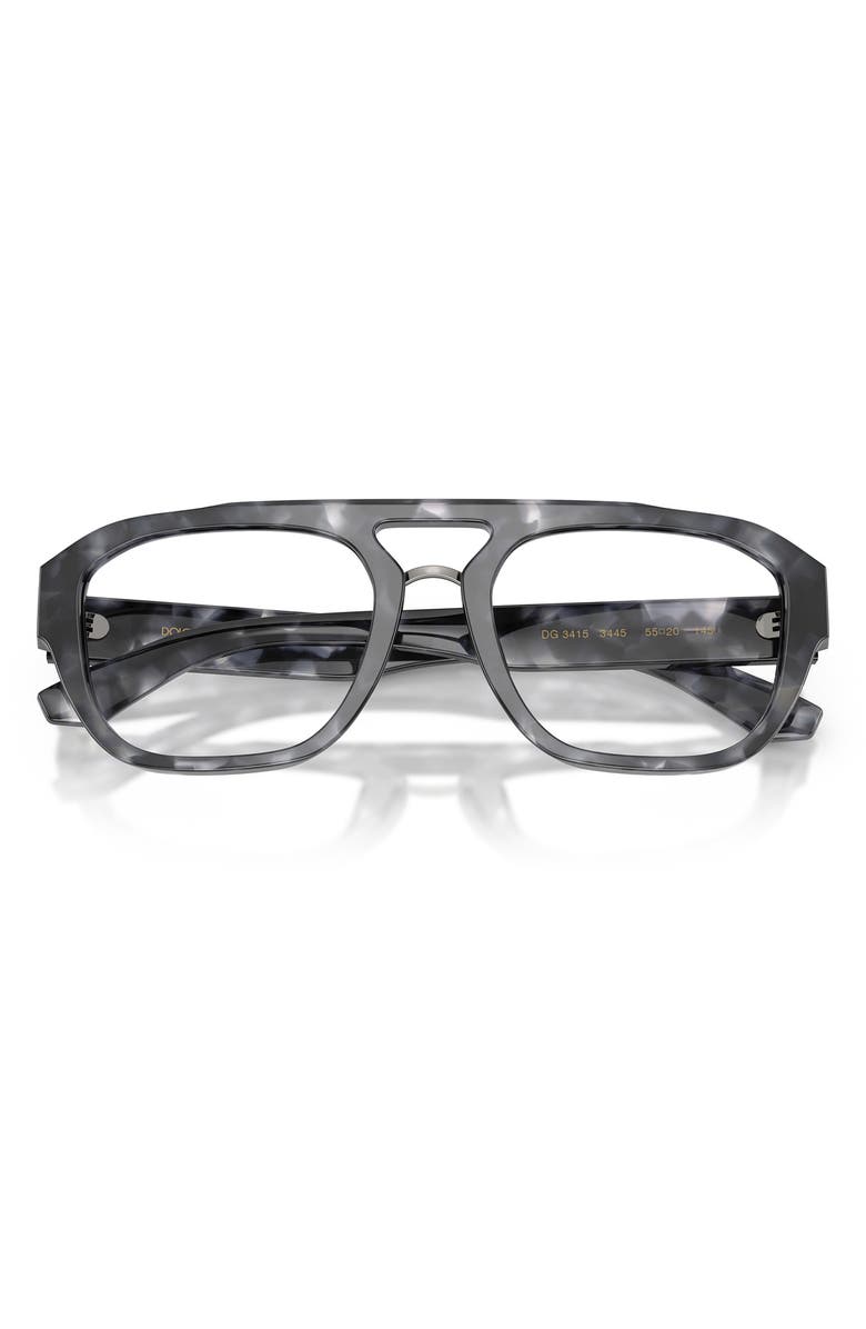 Dolce&Gabbana 55mm Pilot Optical Glasses, Alternate, color, 